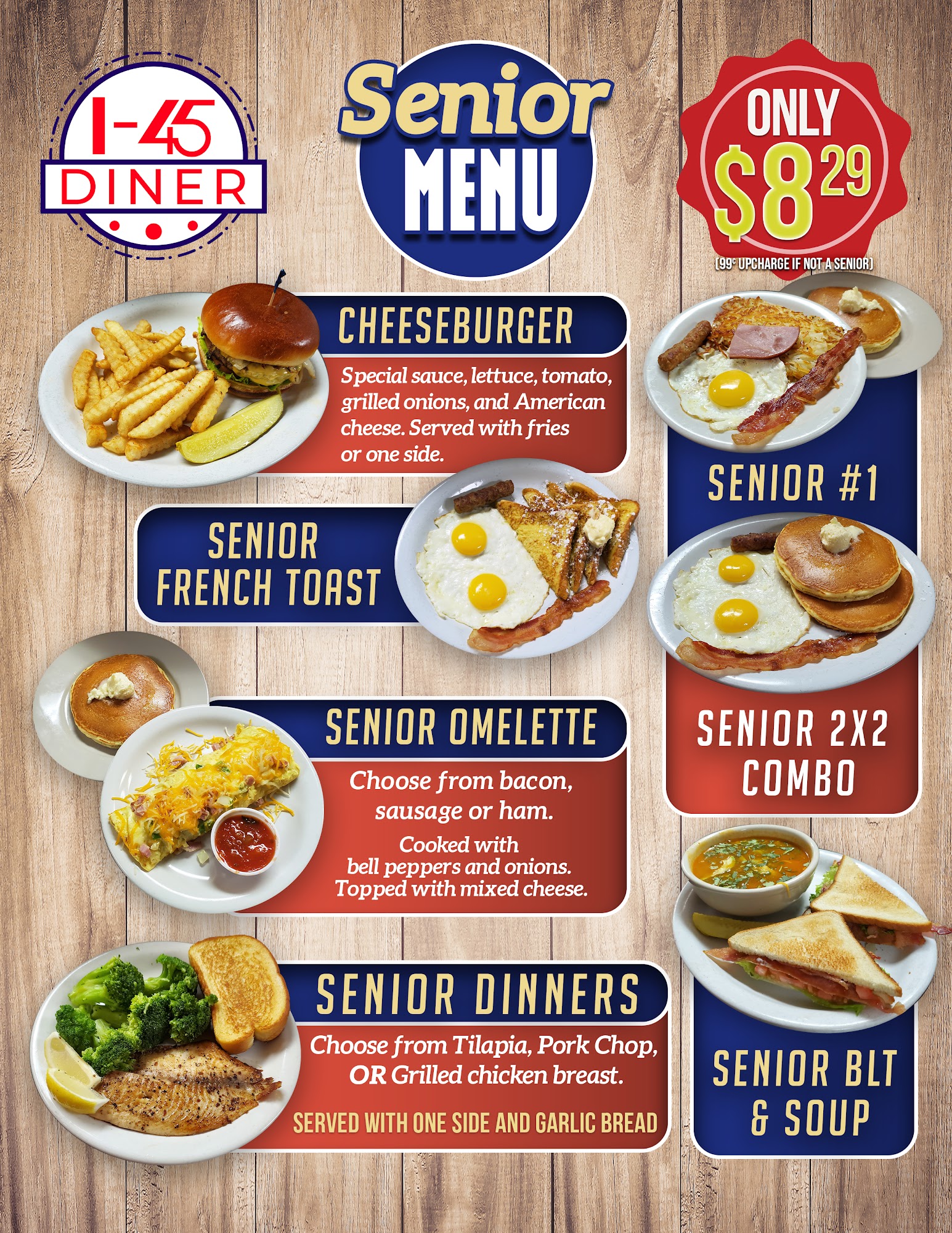I-45 Diner Menu