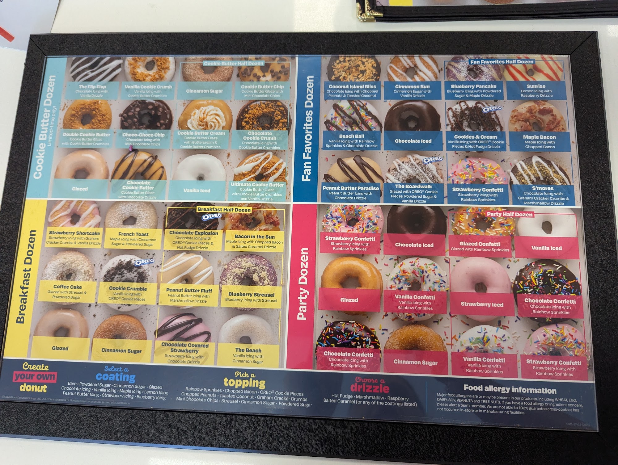 Duck Donuts Menu