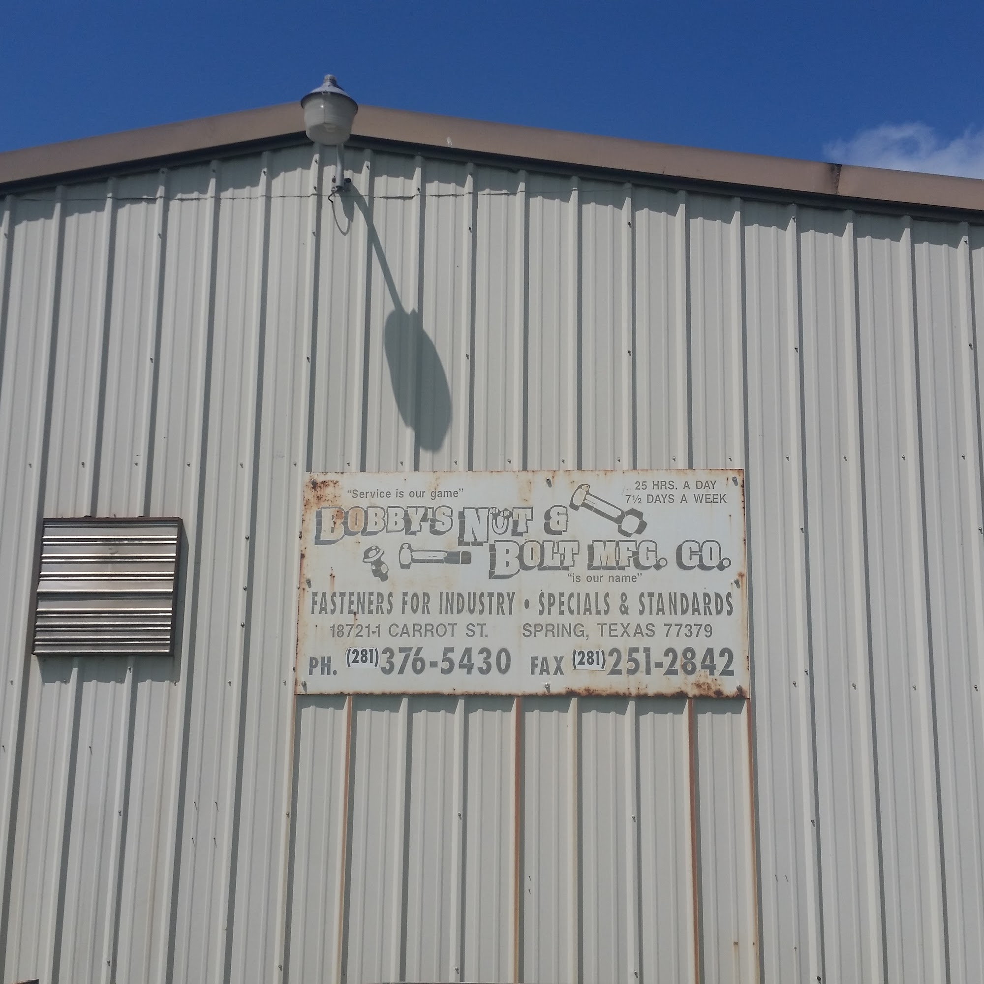 Bobby's Nut & Bolt Manufacturing Co Spring