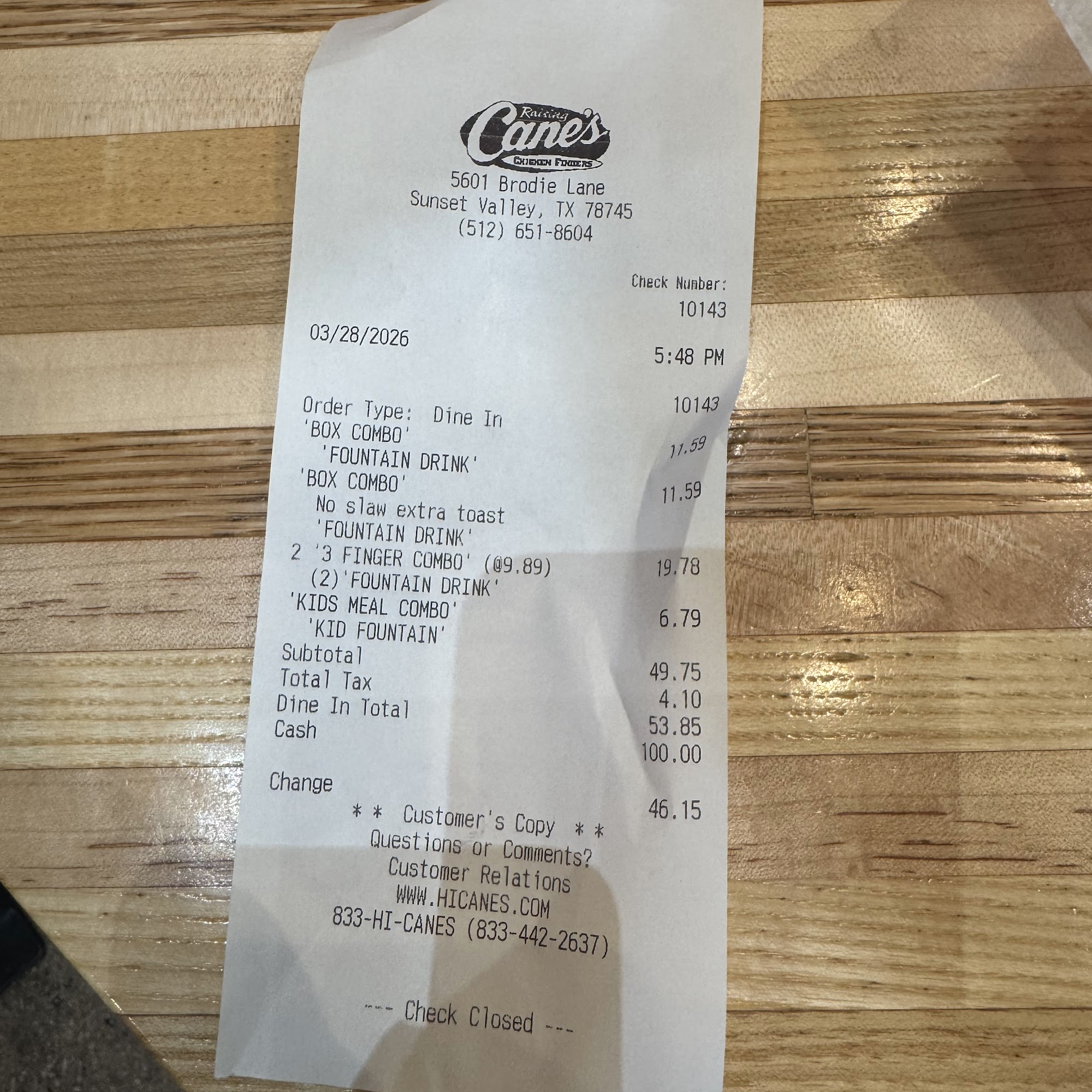 Raising Cane's Chicken Fingers 5601 Brodie Ln, Sunset Valley