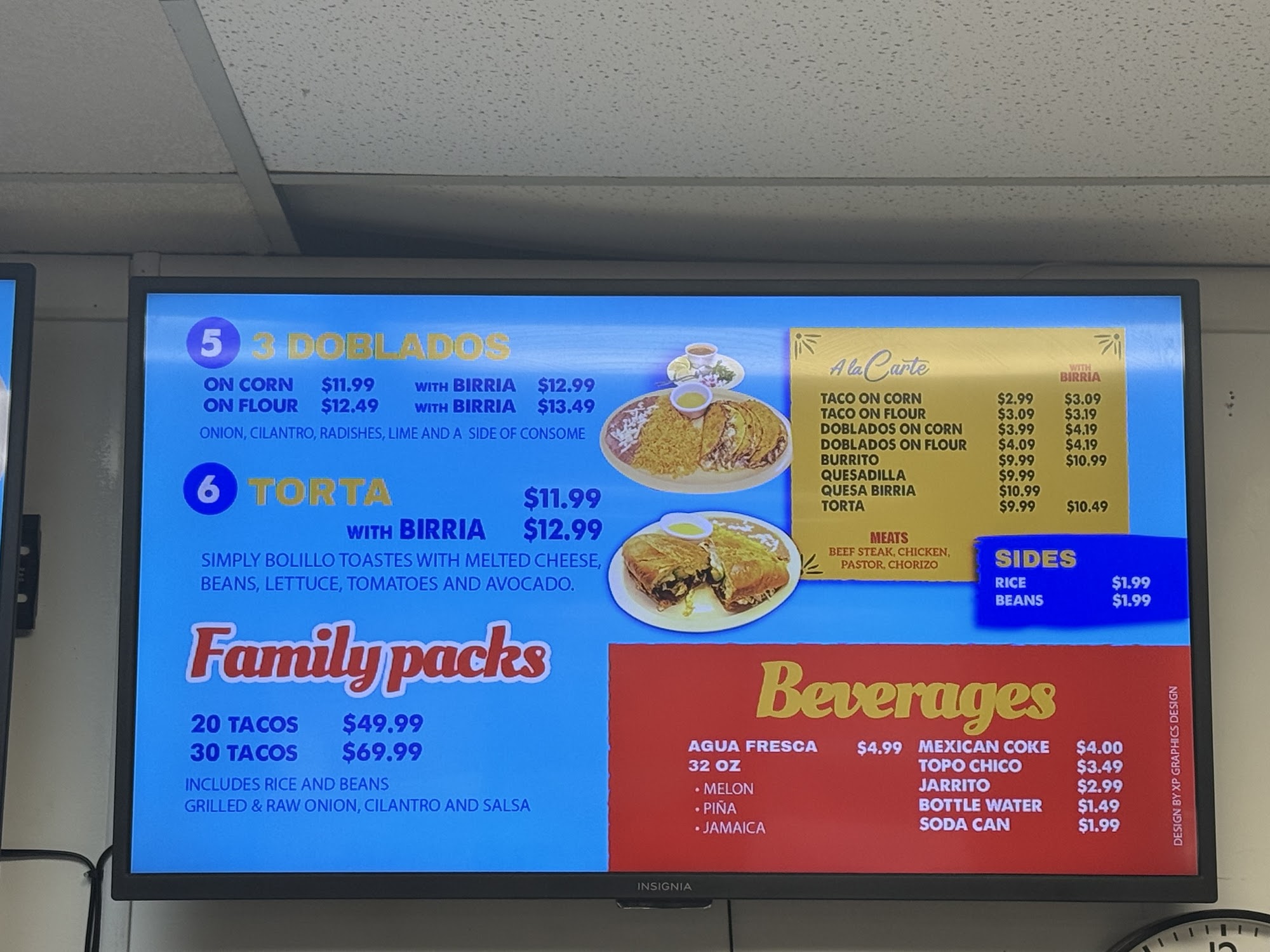 Pupusas Dora Menu