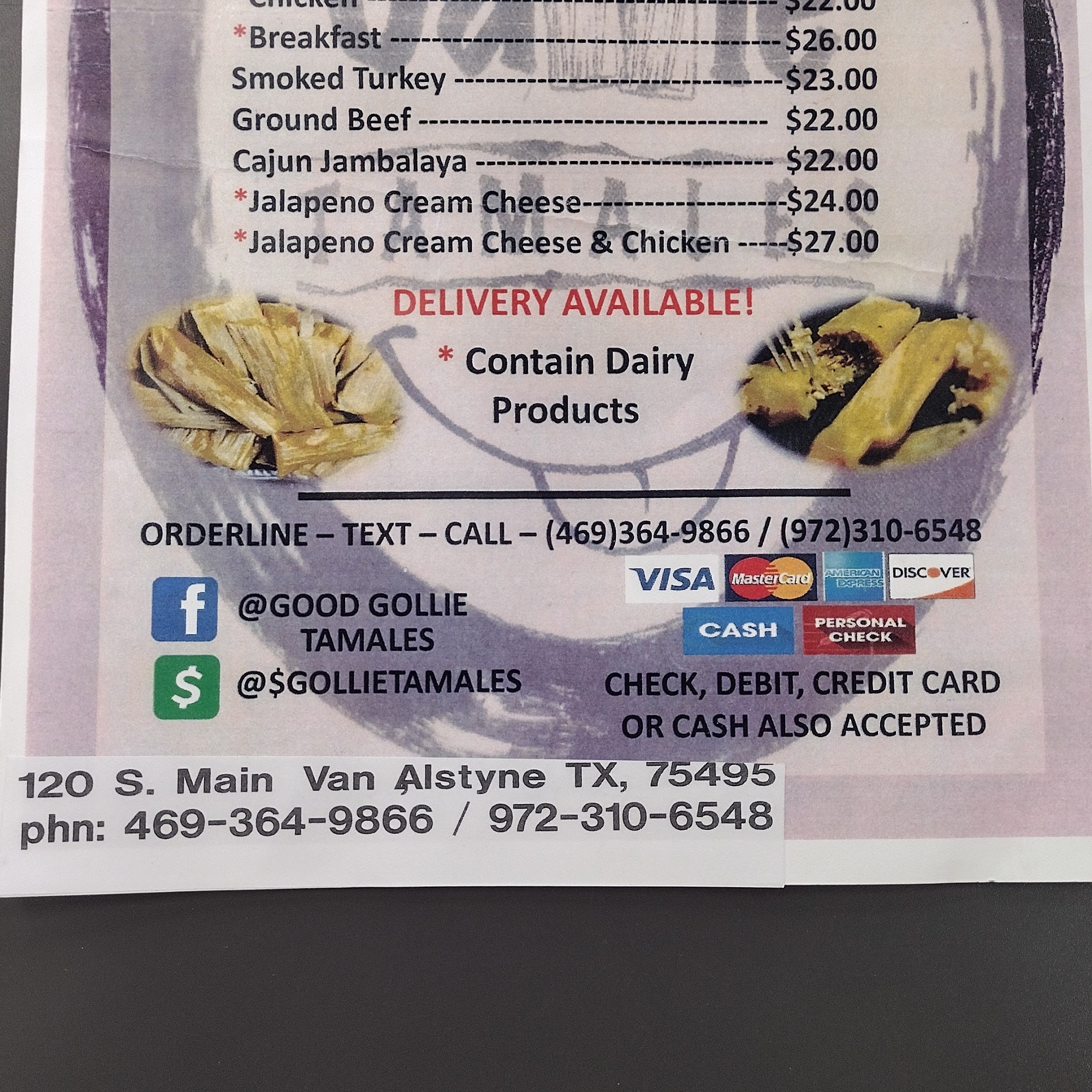 Good Gollie Tamales Van Alstyne