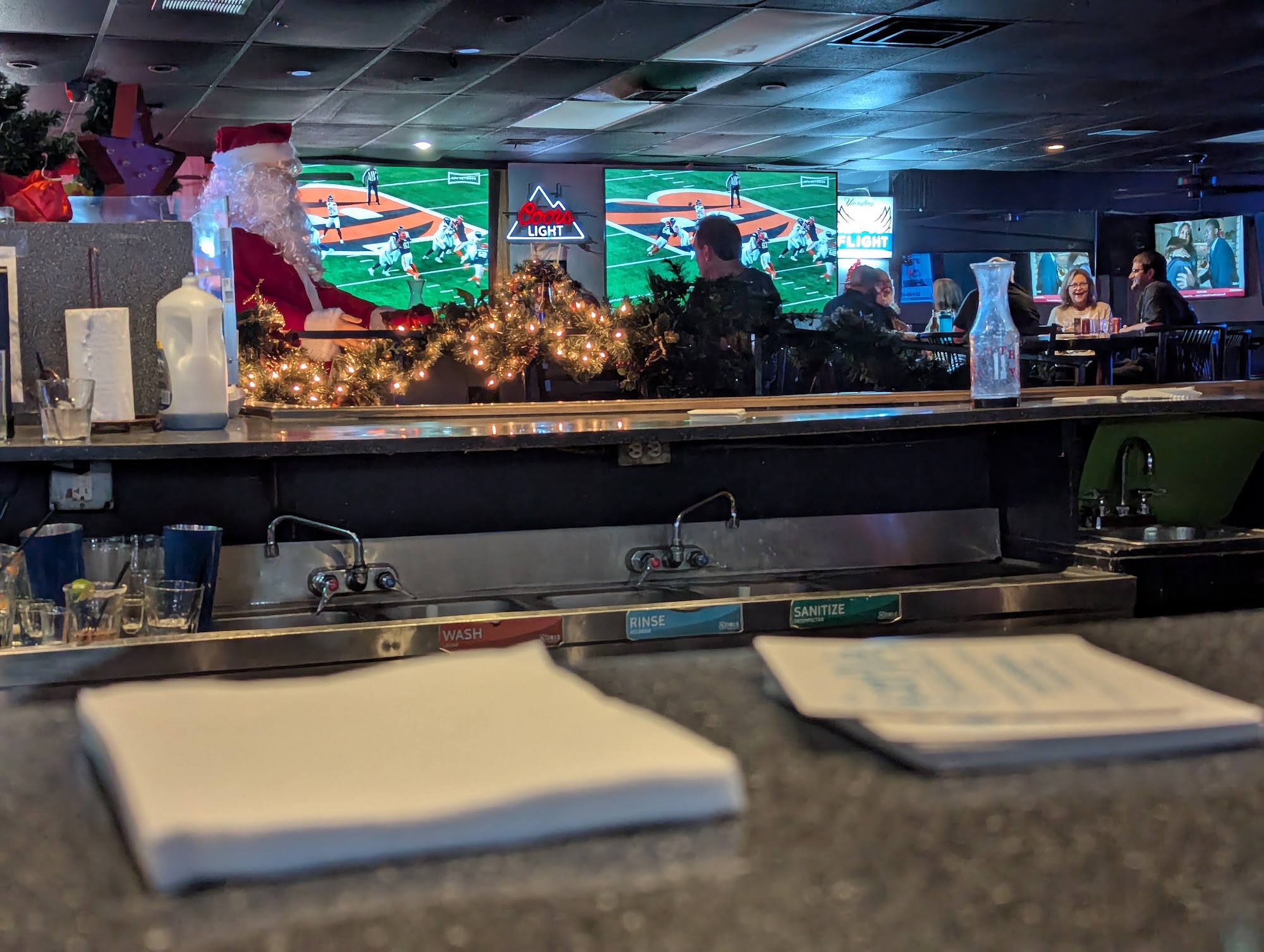 Crying Shame Bar Menu