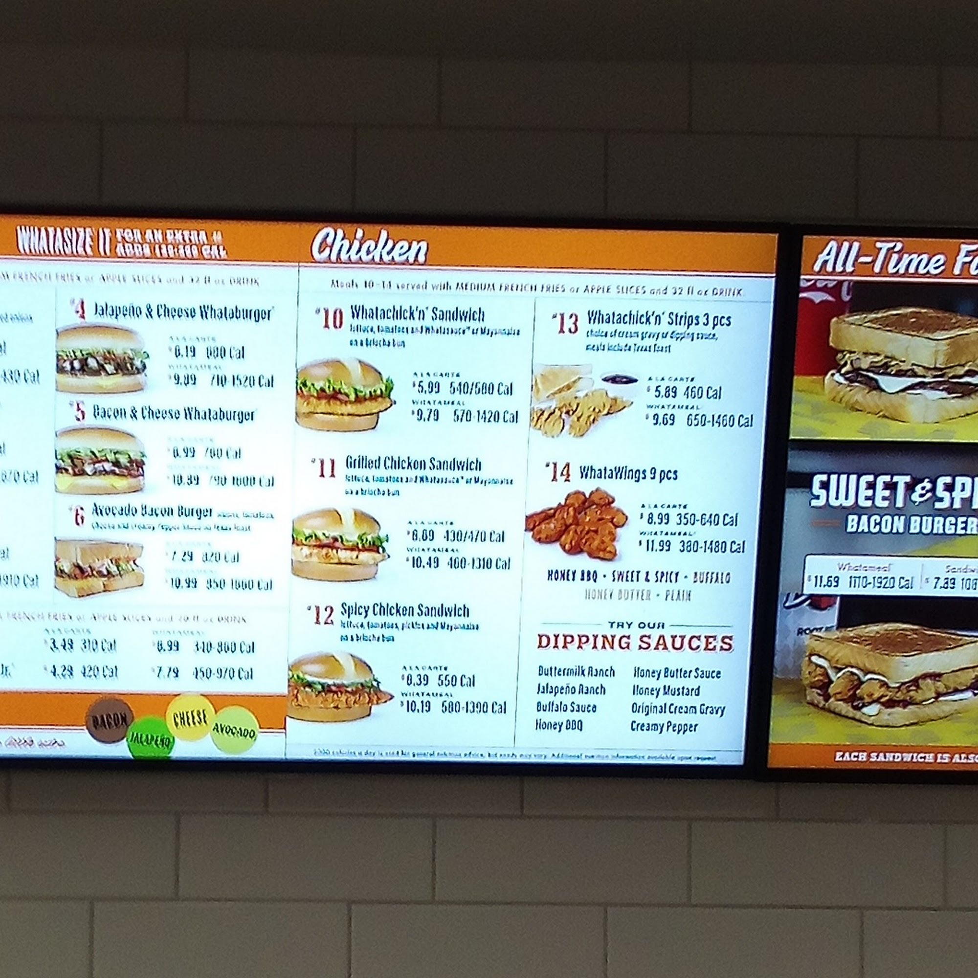 Whataburger Menu