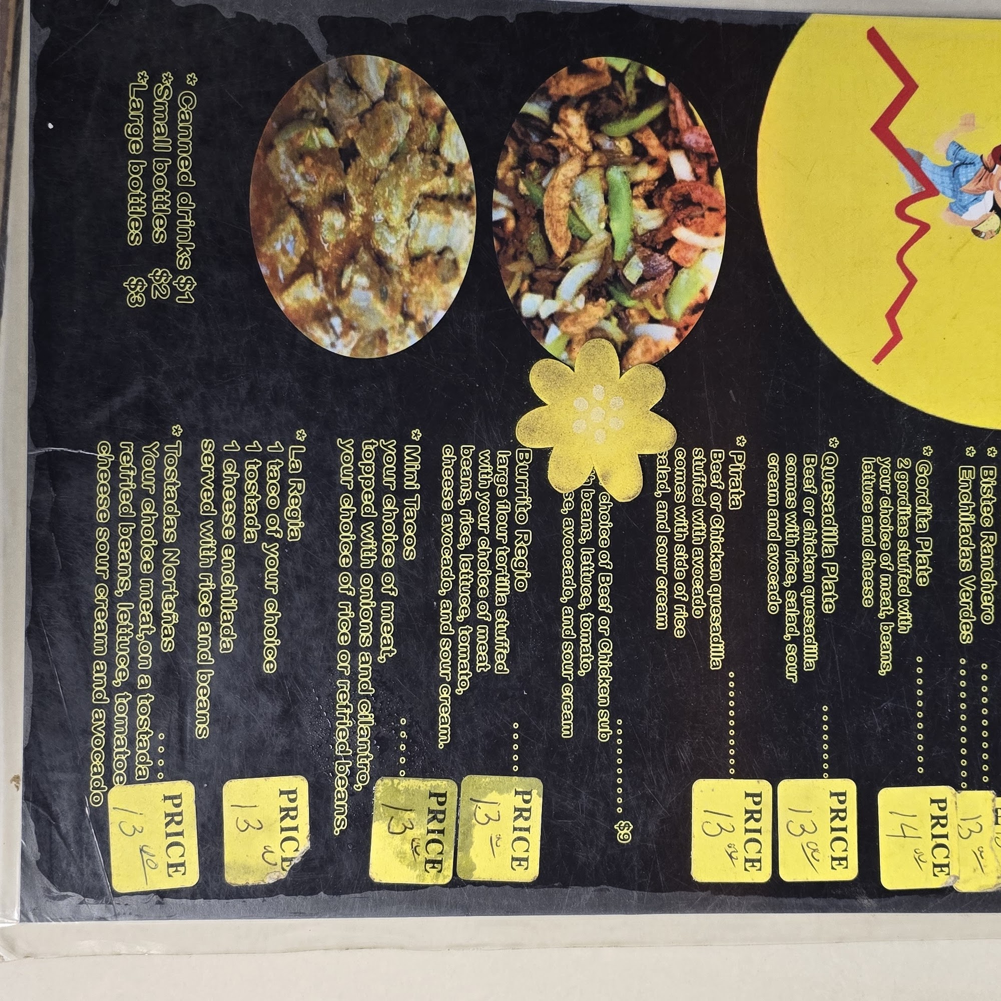 Taquerias las regias Menu