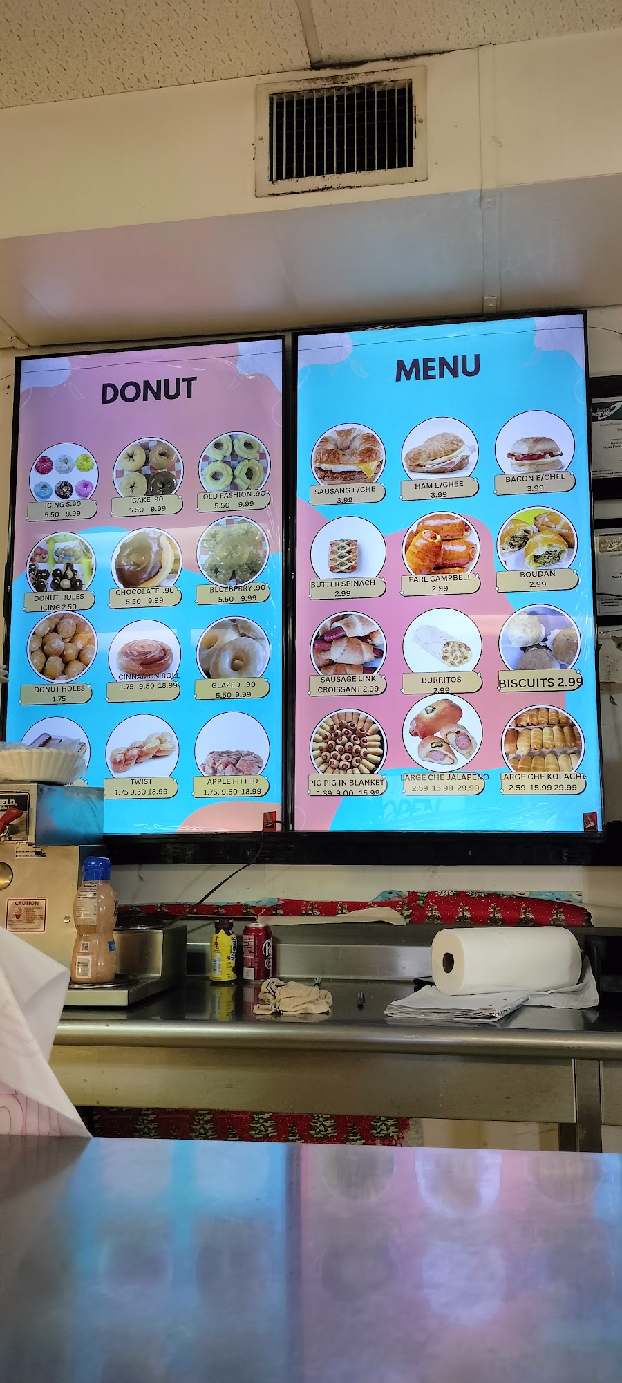 Lucky Donuts Menu