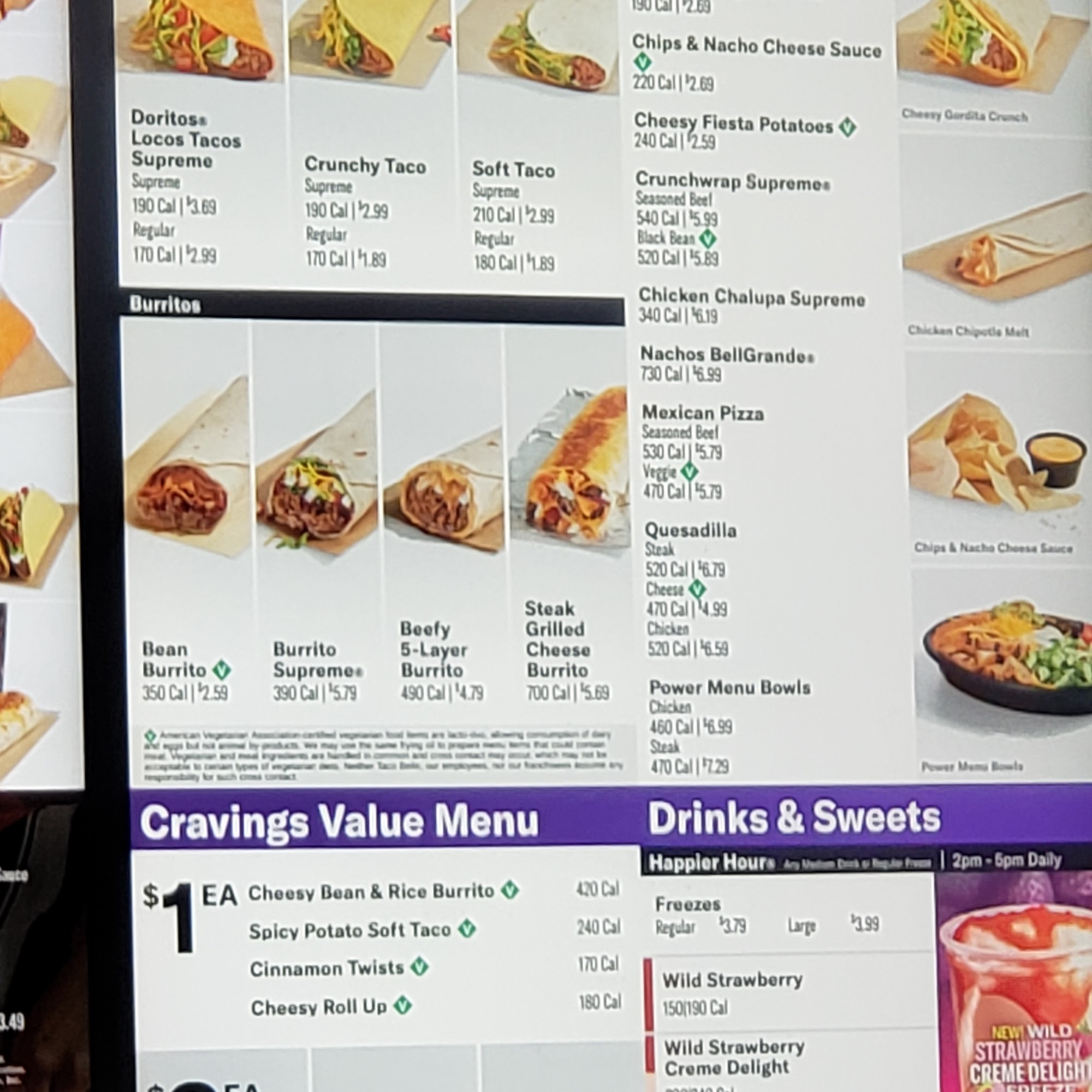 Taco Bell Menu