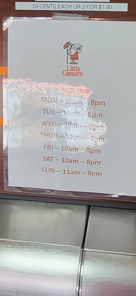 Little Caesars Pizza Menu