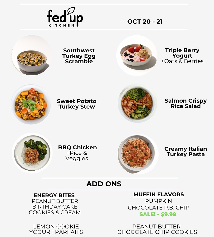 Fed Up Kitchen Cottonwood Menu