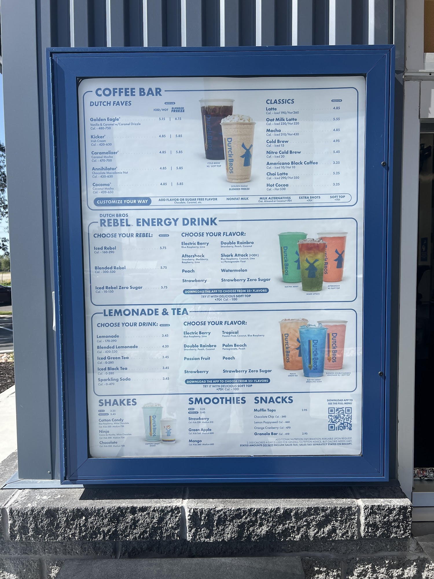 Dutch Bros Coffee Menu