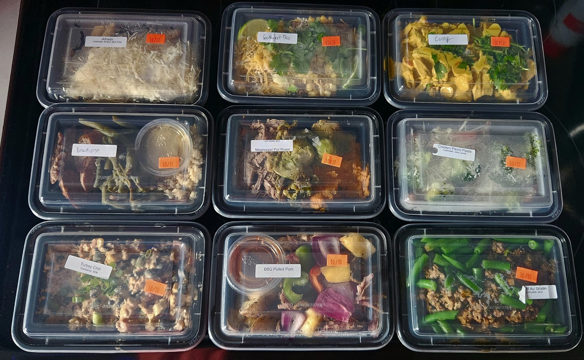 Pete's Meals Menu