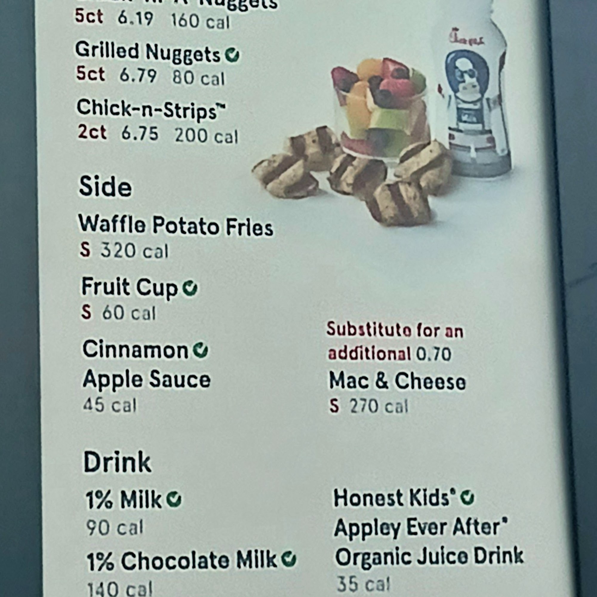 Chick-fil-A Menu