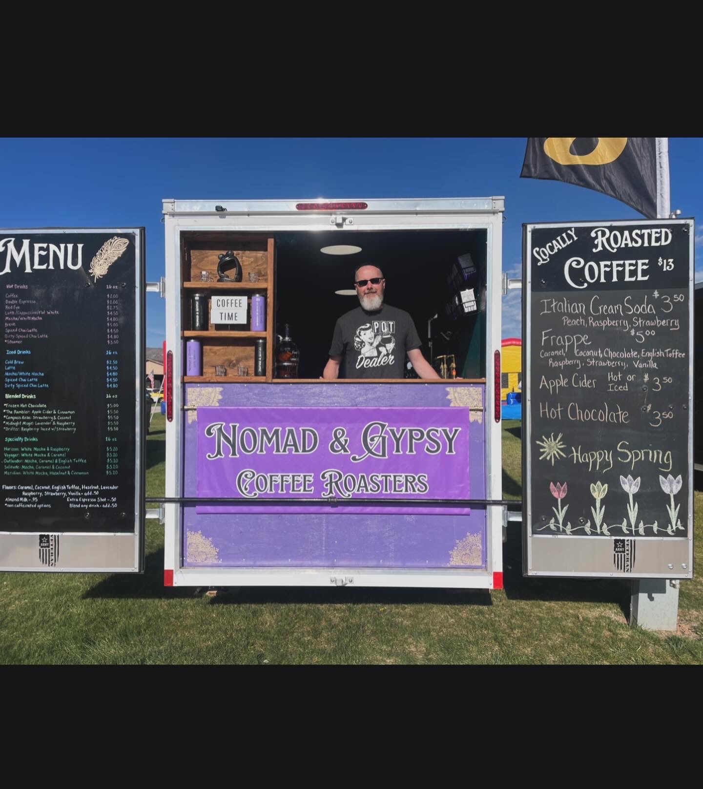 Nomad & Gypsy Coffee Roasters Menu