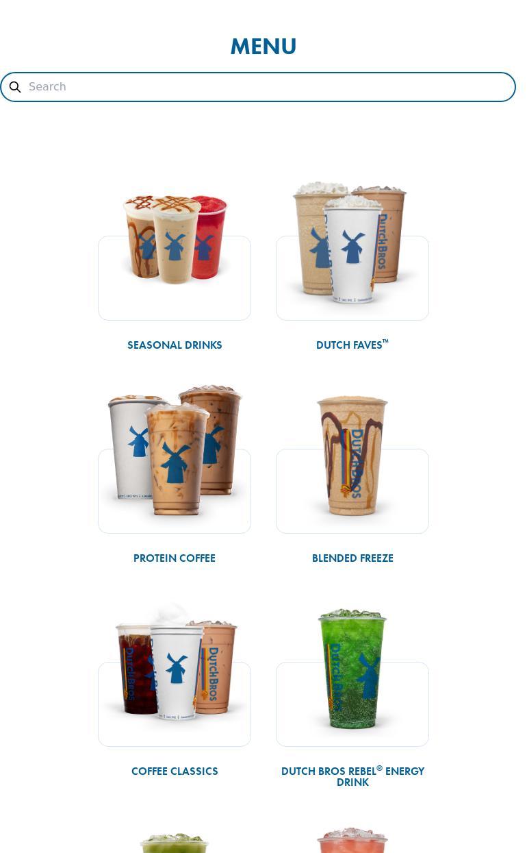 Dutch Bros Coffee Menu