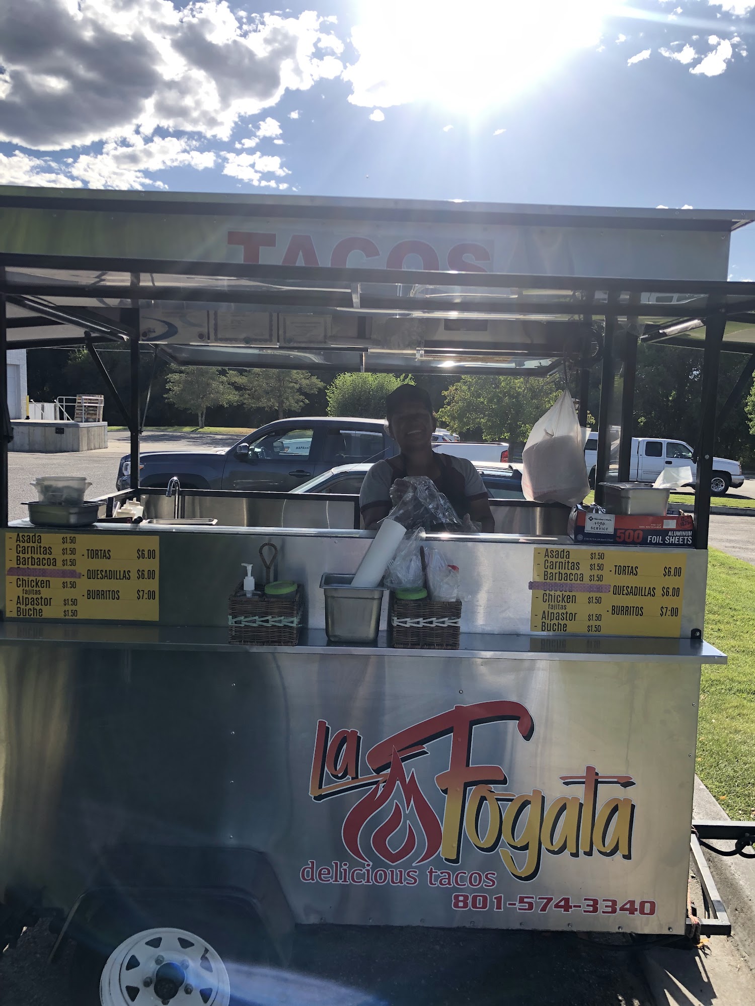 La Fogata Delicious Tacos Taco cart Sandy