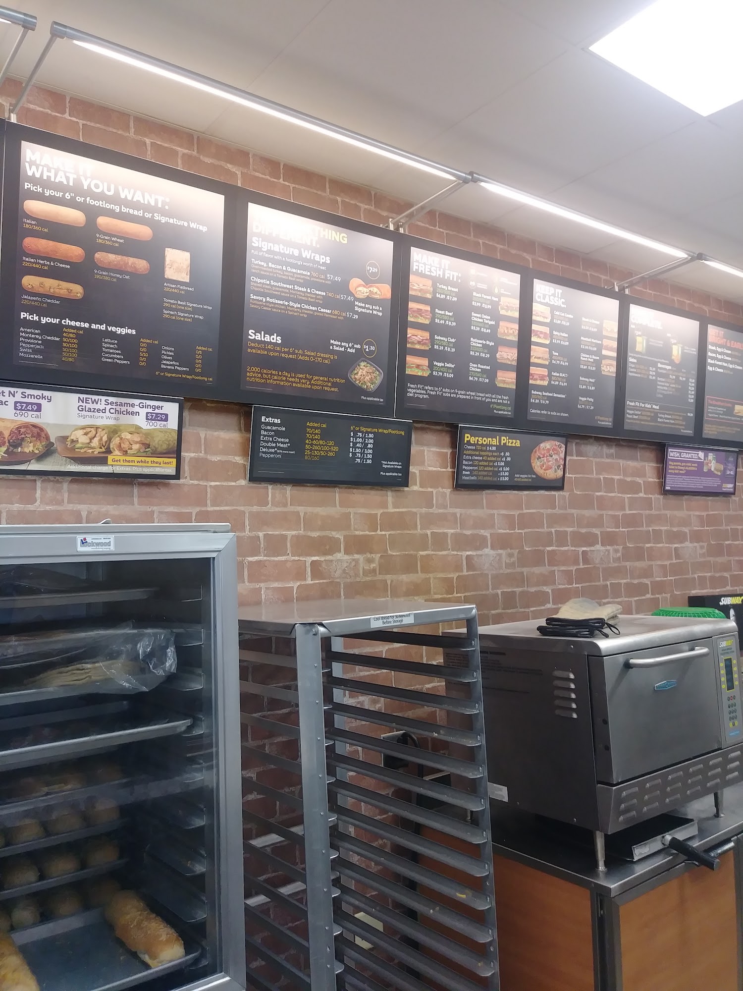 Subway Menu