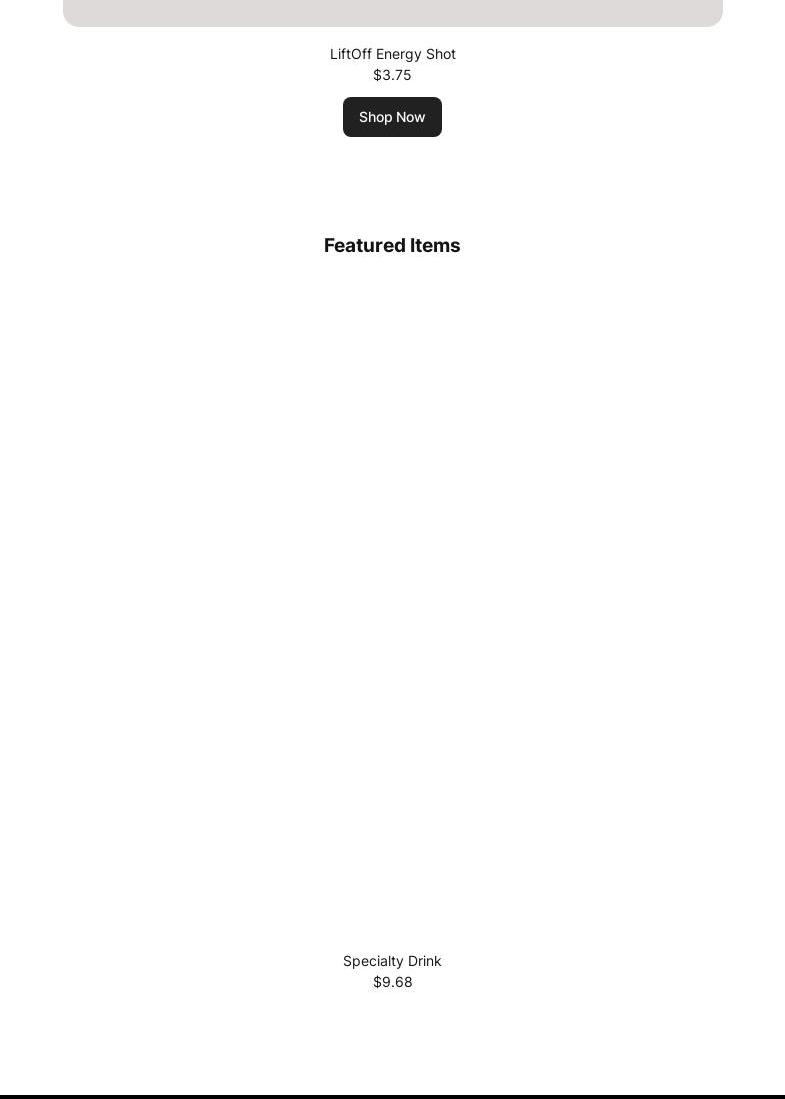 Tooele Nutrition Menu