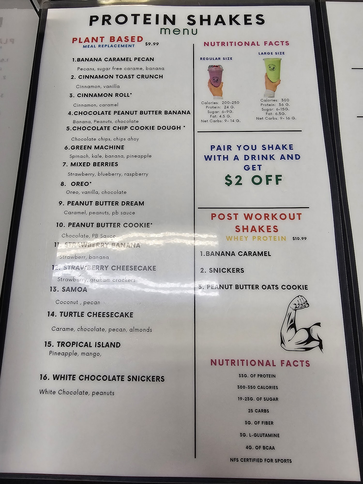 Simply the Best Nutrition Menu