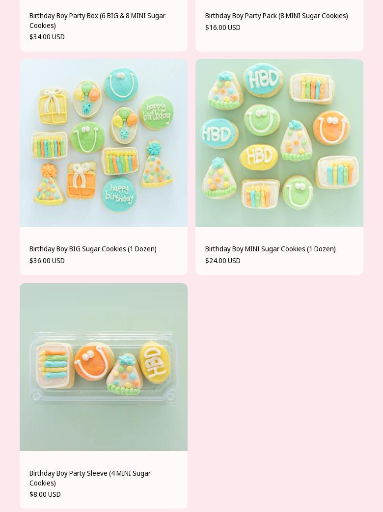 The Sugar Coated Sisters Menu