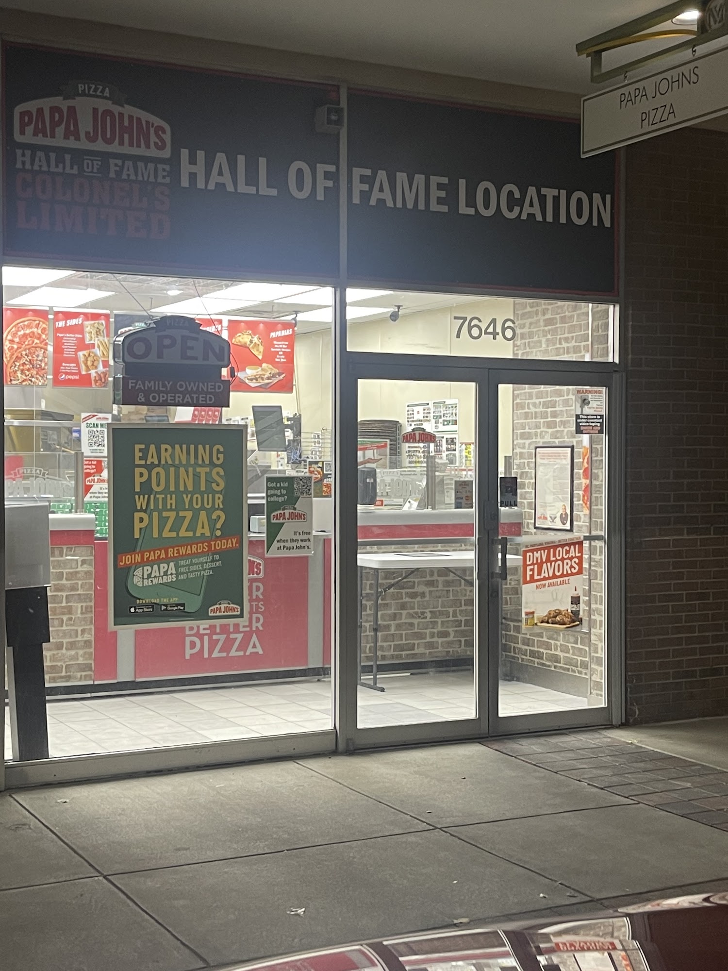 Papa Johns Pizza Menu