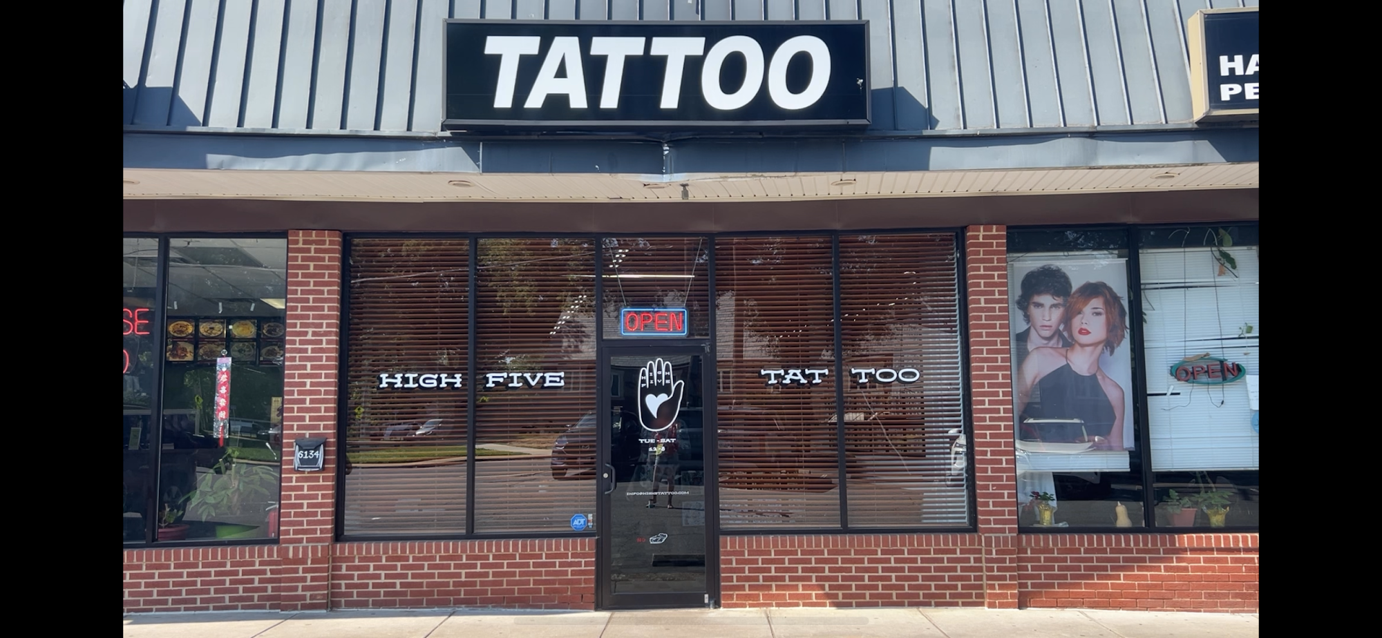 High Five Tattoo 6134 N Kings Hwy, Alexandria Virginia 22303