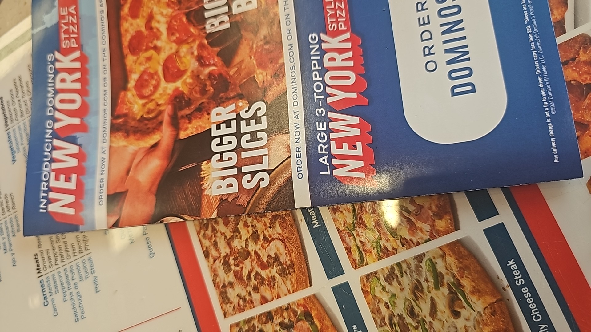 Domino's Pizza Menu