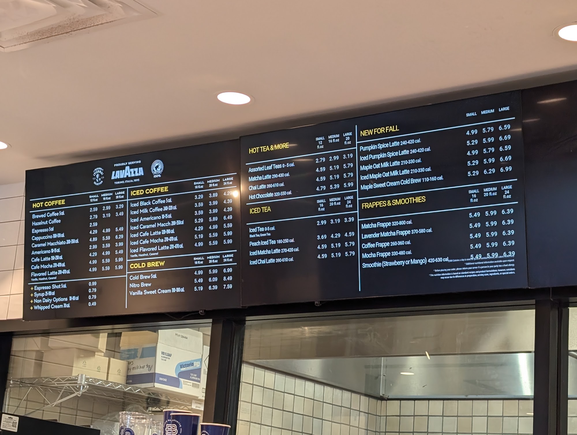 Paris Baguette Menu