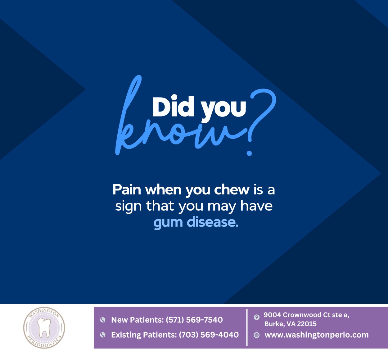 Washington Periodontics 9004 Crownwood Ct ste a, Burke Virginia 22015