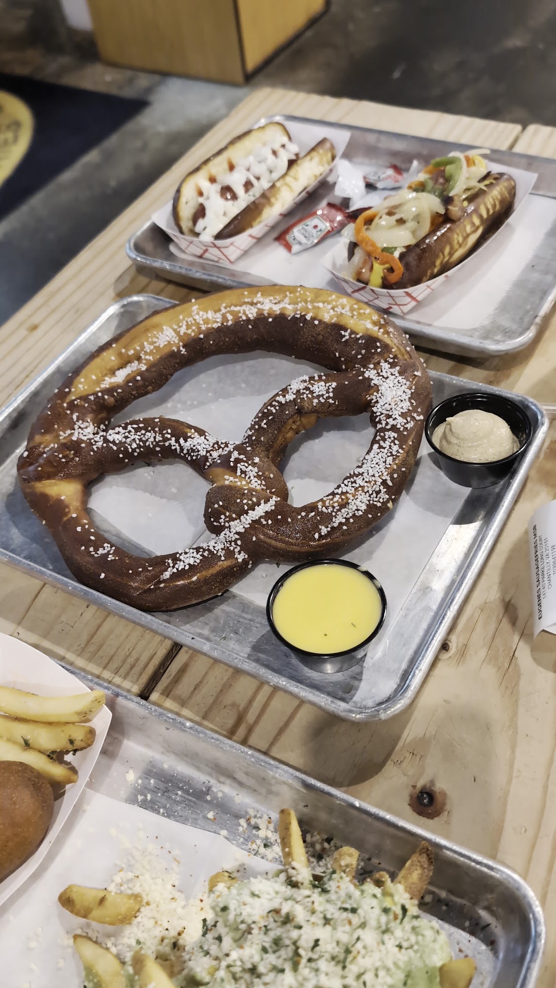 Eugene's Sausage & Fries at Mustang Sally's Brewing Chantilly