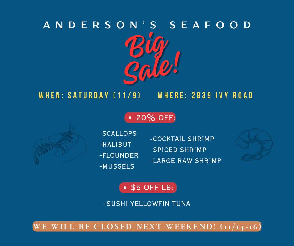 Anderson's Seafood & Catering Menu