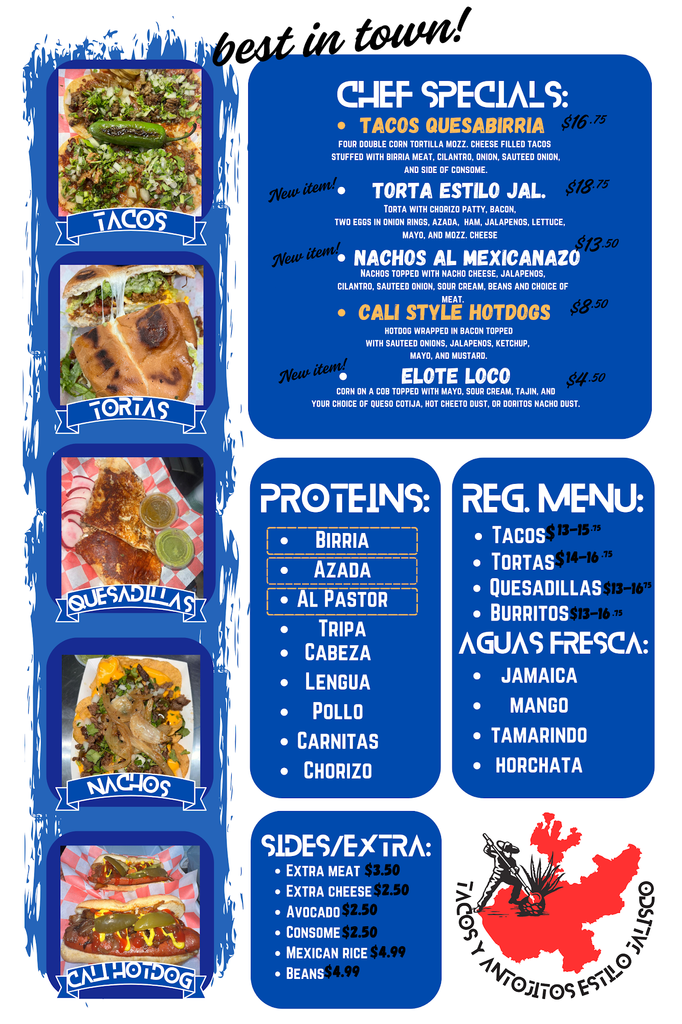 Tacontigo Menu