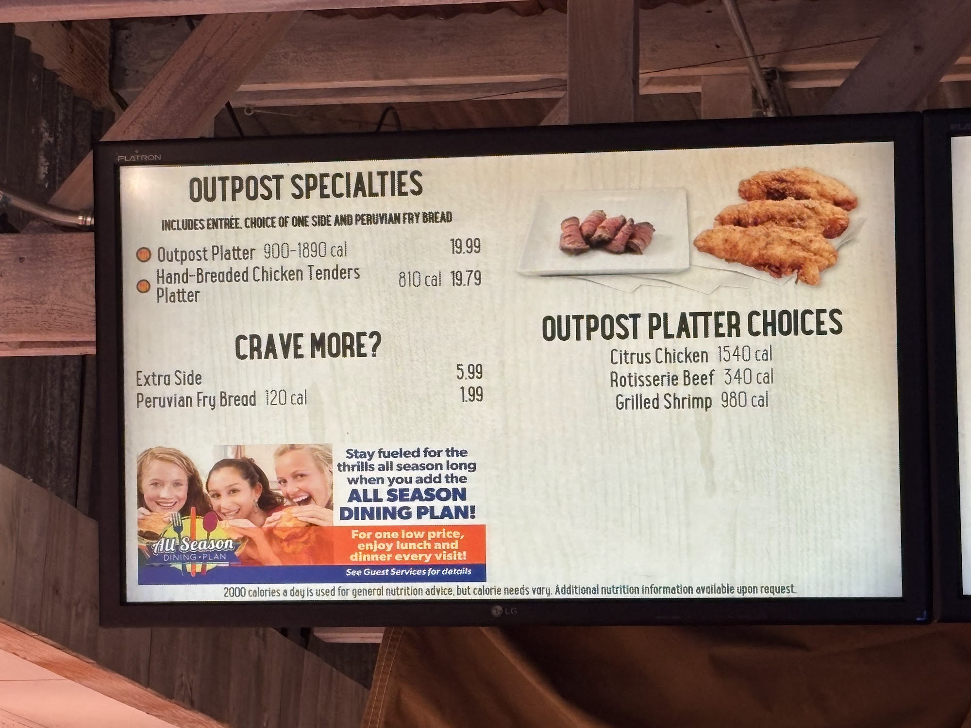 The Outpost Café Menu