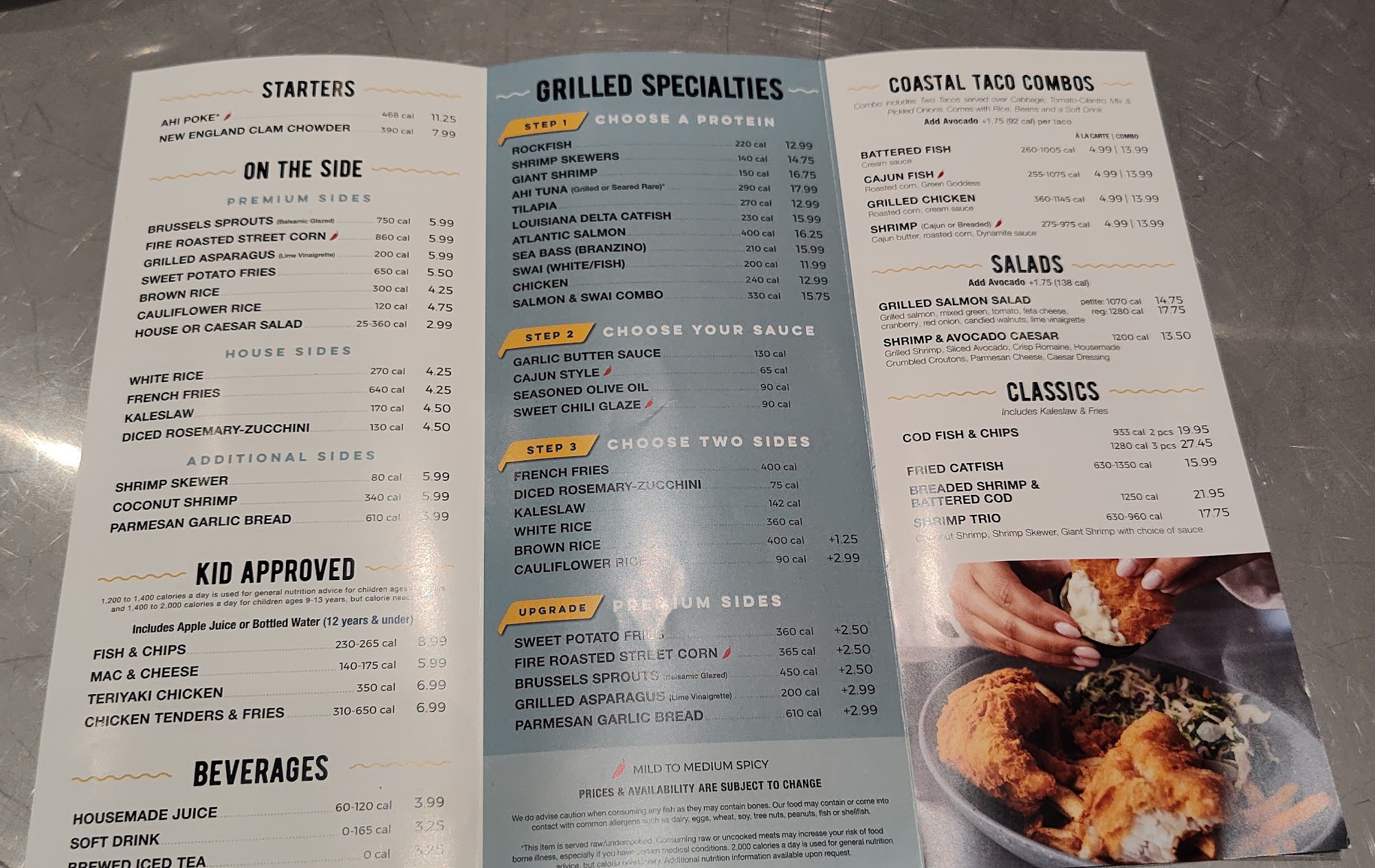 California Fish Grill Menu