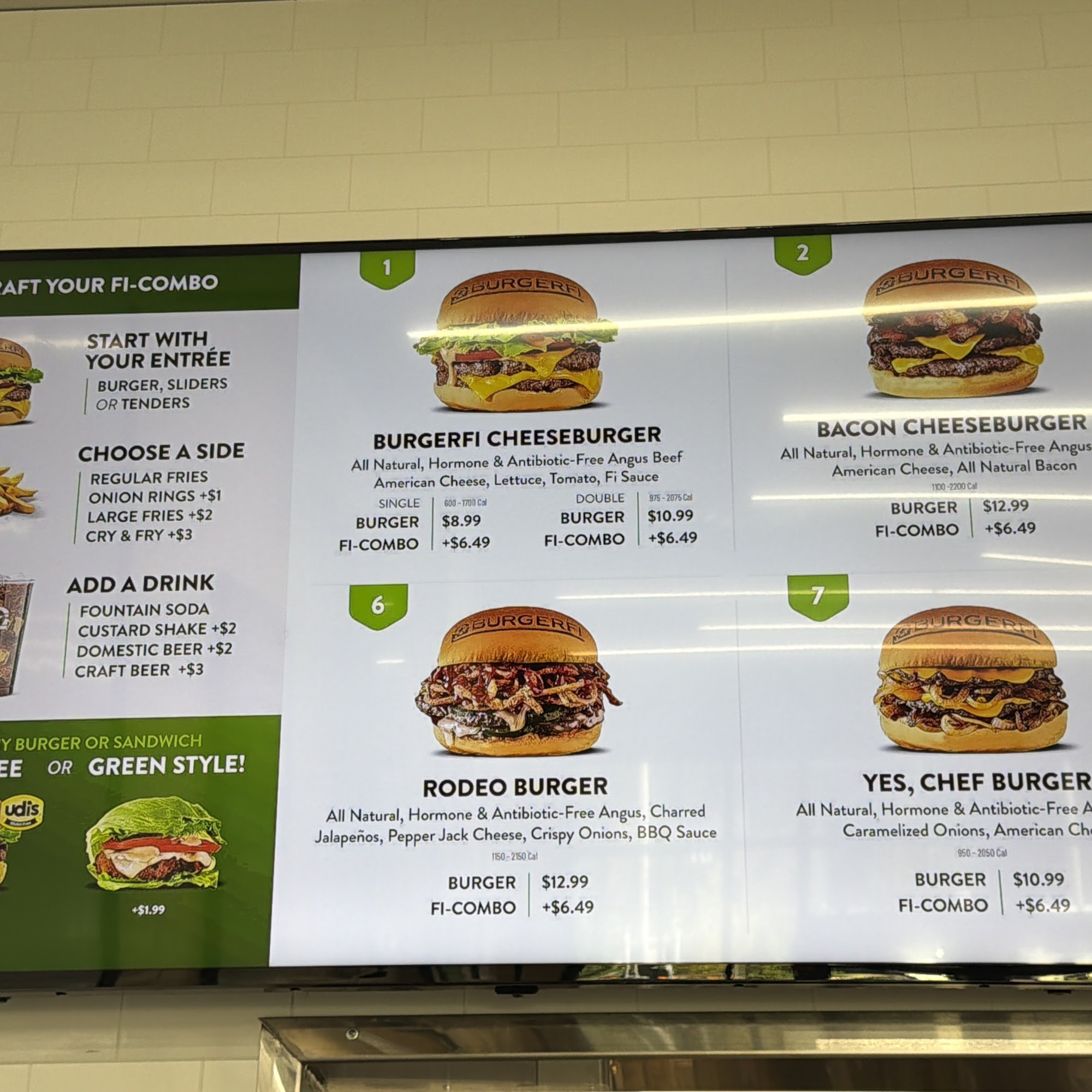 BurgerFi Menu