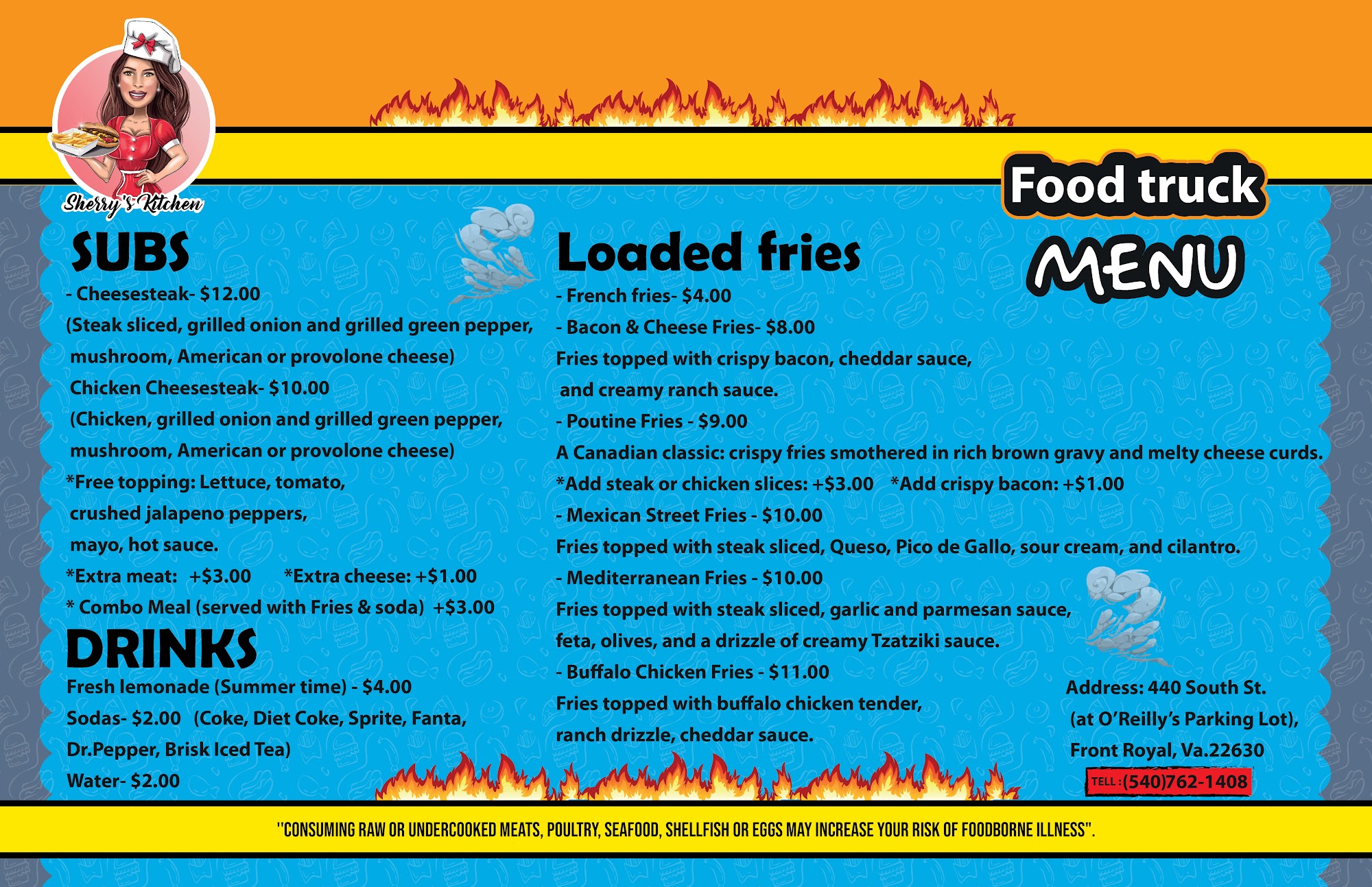 SHERRY'S KITCHEN FOOD TRUCK Menu