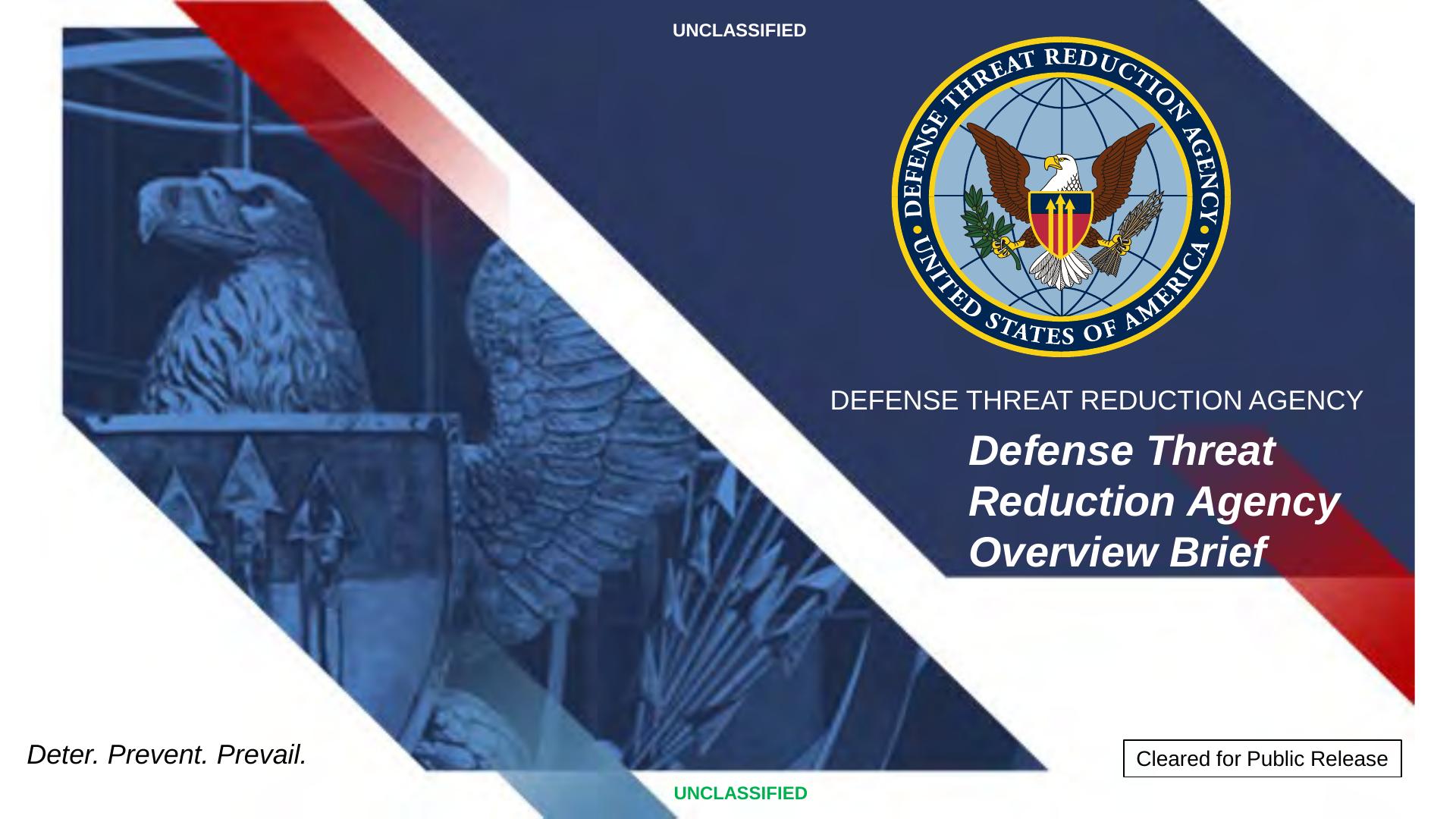 Defense Threat Reduction Agency
