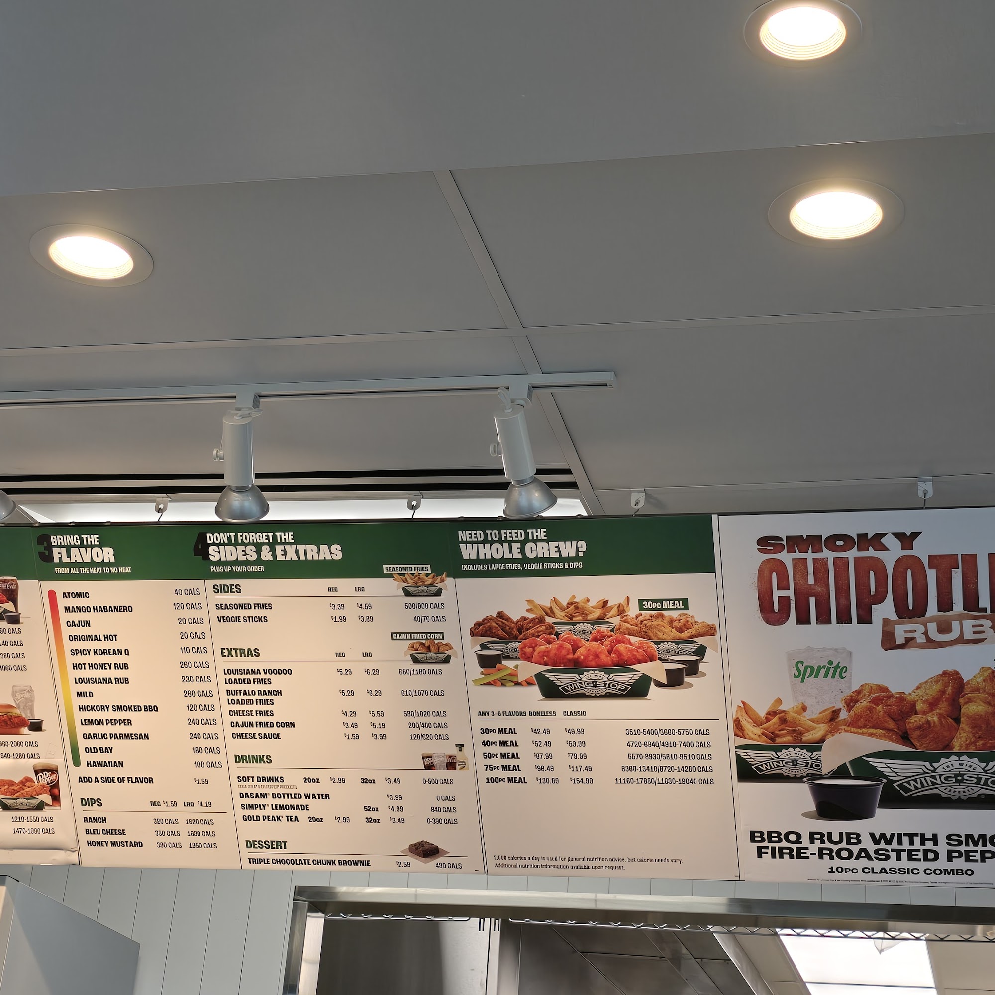 Wingstop Menu