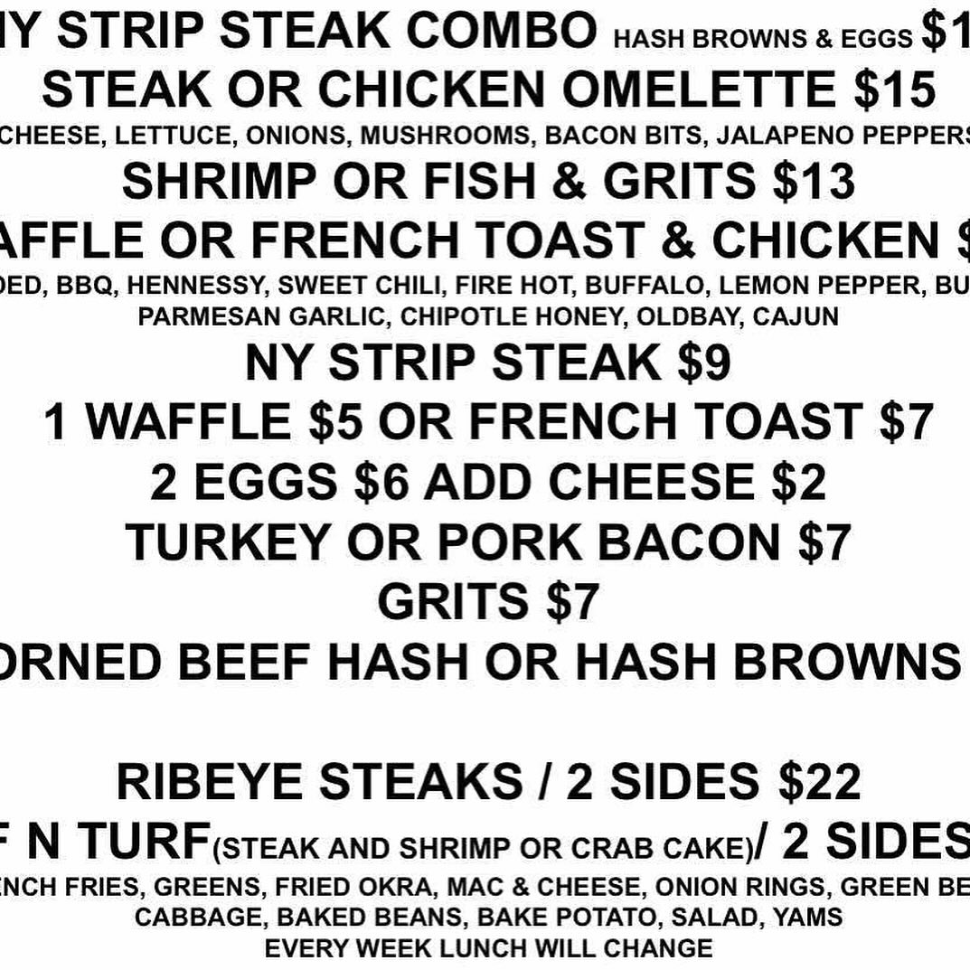 Charm'd Lounge Menu