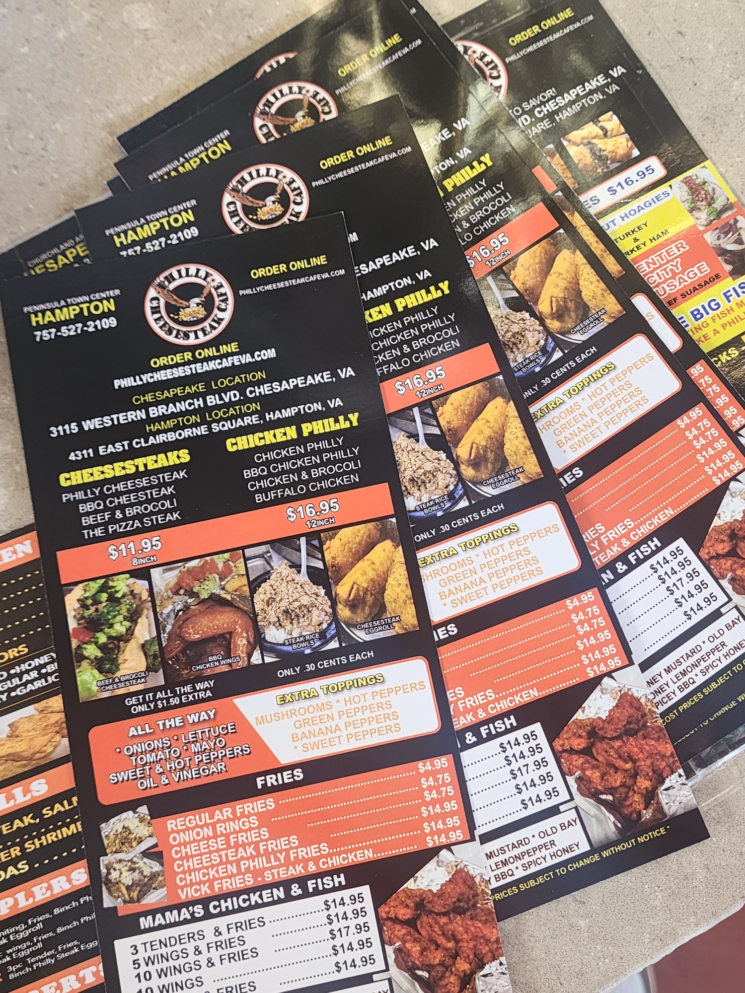 757 Philly Cheesesteak Cafe Menu