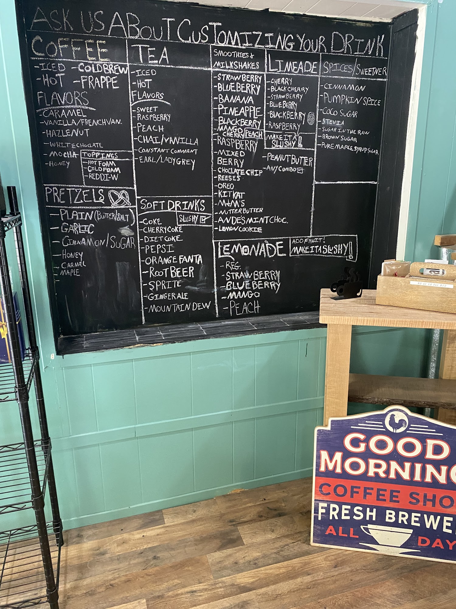 Ledgend Coffee Menu