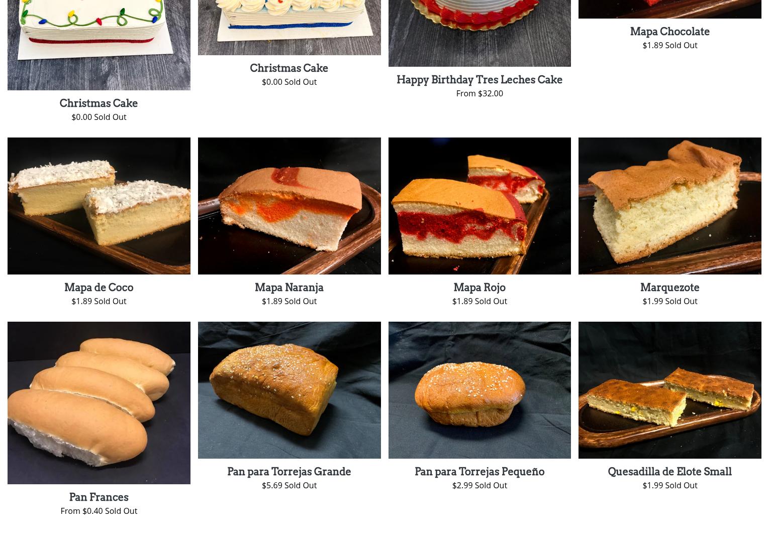 Herndon's Bodega & Bakery Menu