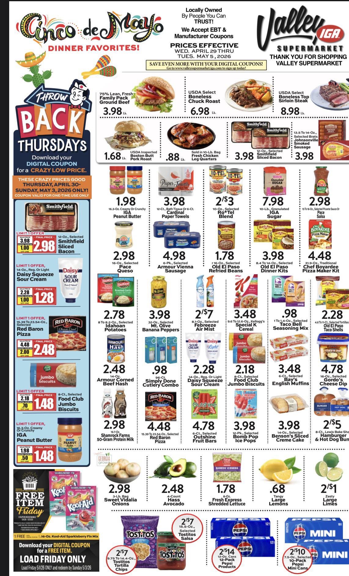 IGA Deli Menu