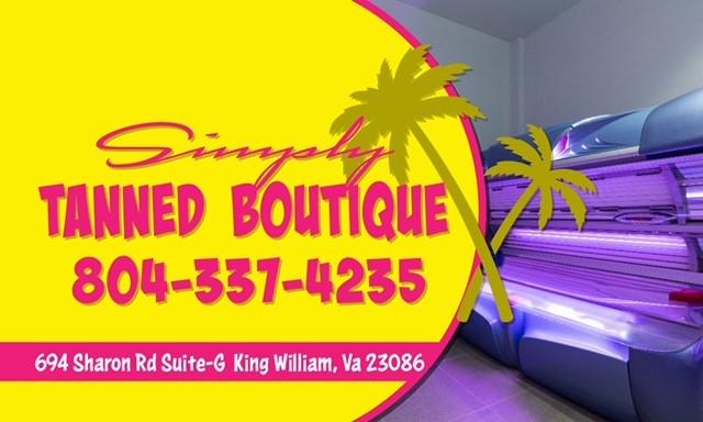 SIMPLY TANNED BOUTIQUE 694 Sharon Rd suit g, King William Virginia 23086