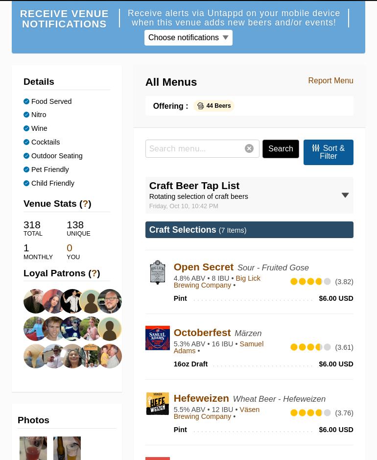 Starr Hill On Main Menu