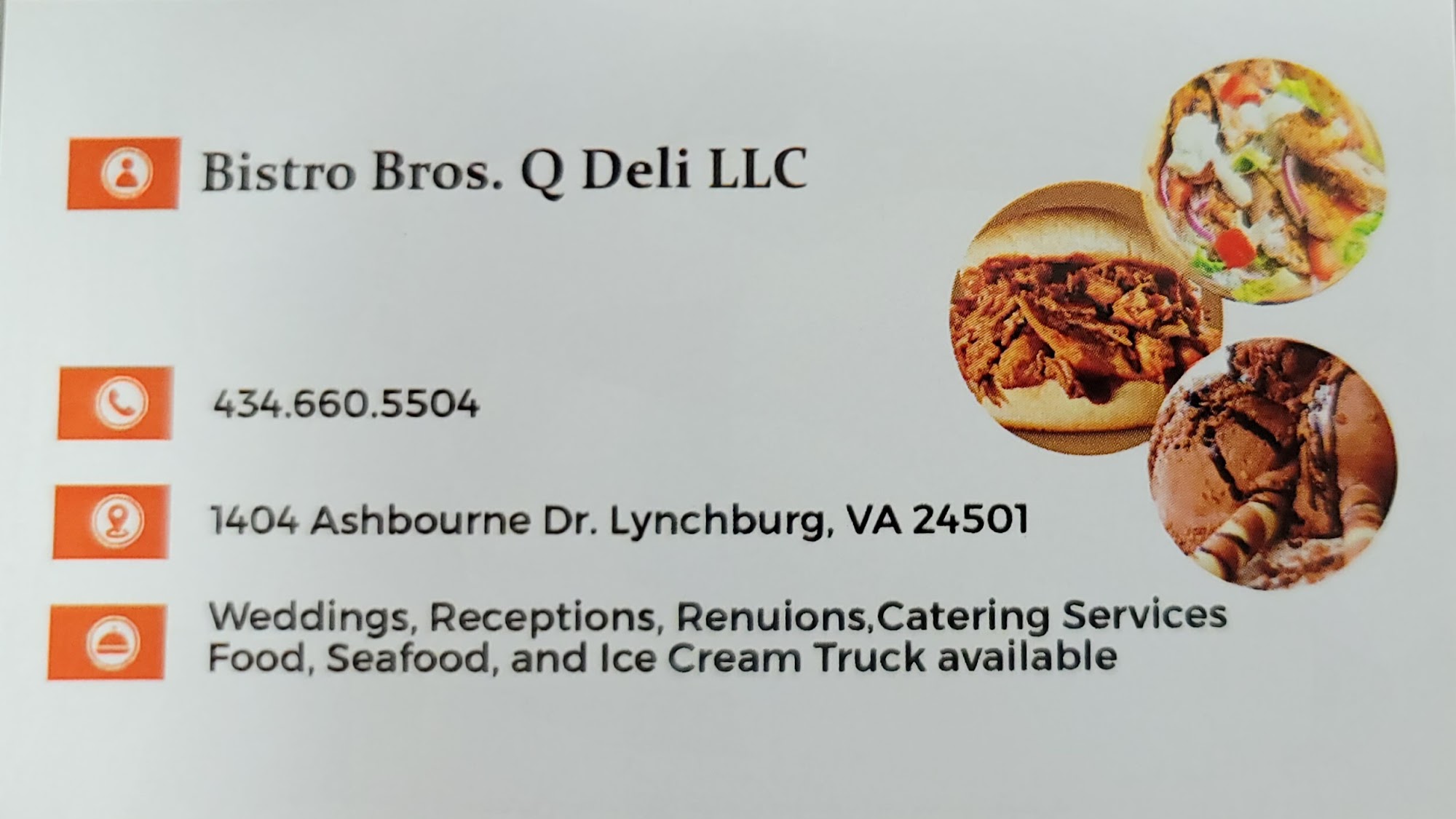 The Bistro Deli Grille Menu