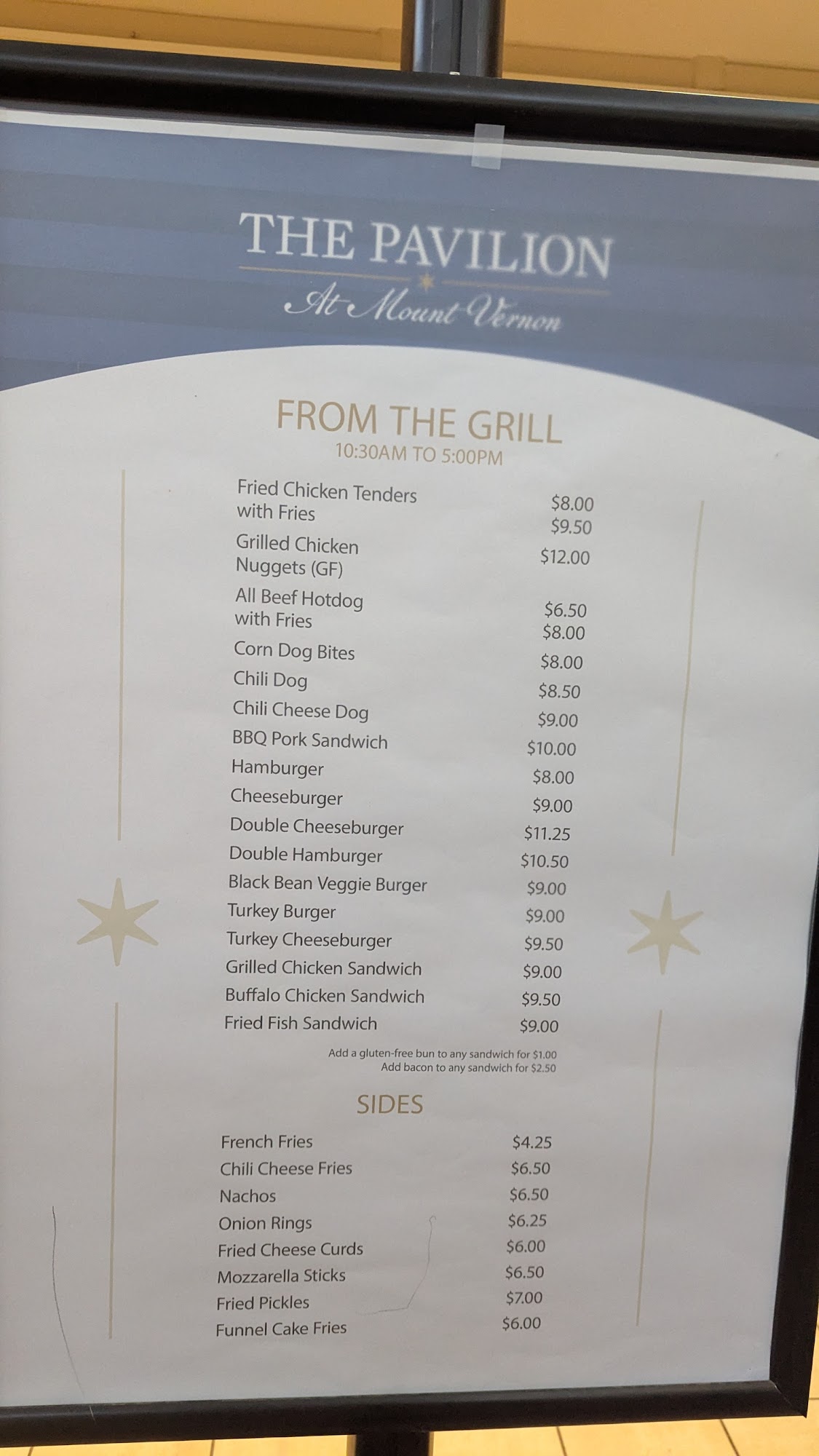 Red Devon Grill Menu