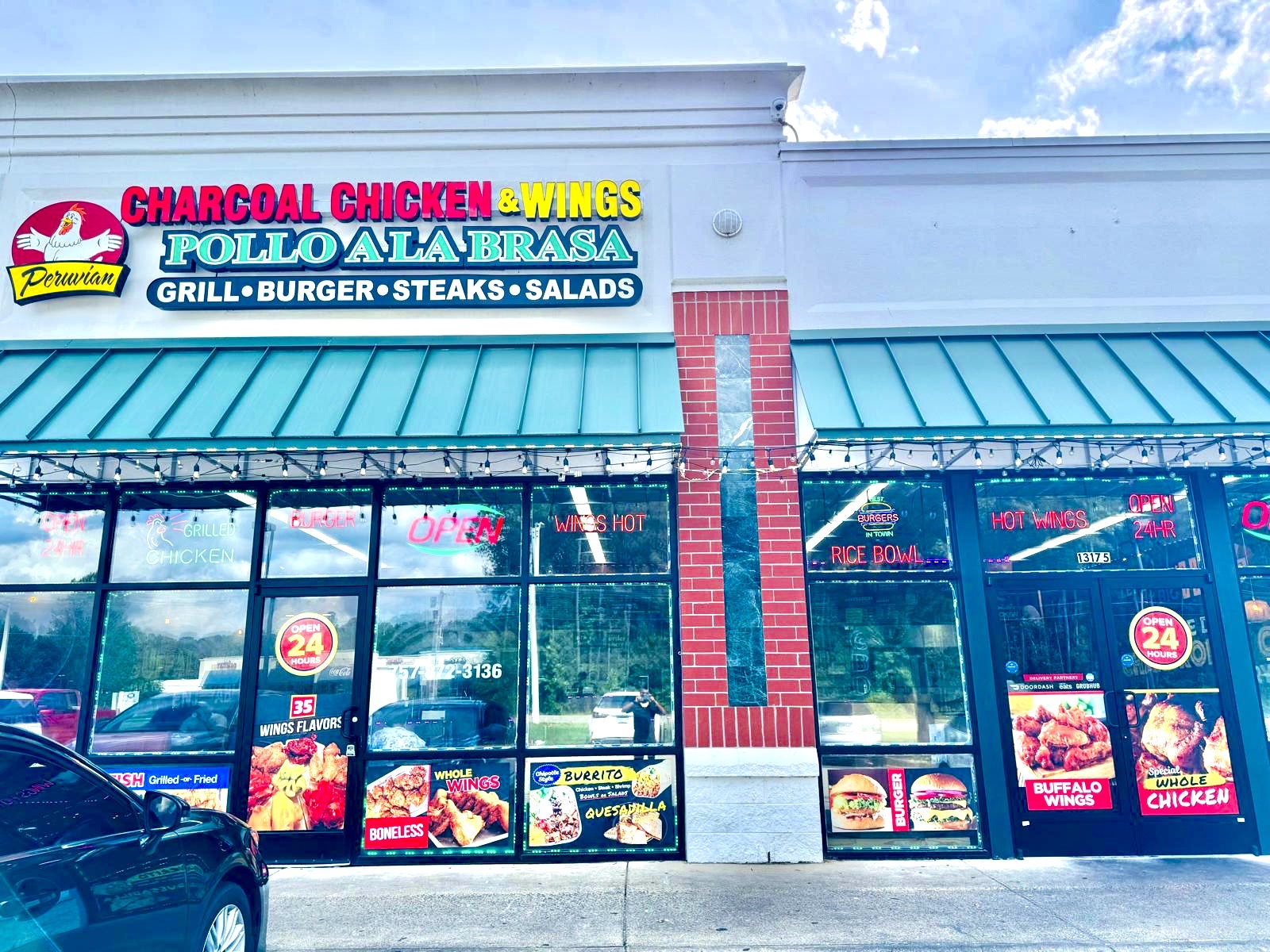 Peruvian Charcoal chicken & wings{ Open 24/7 } 13175 Jefferson Ave #11, Newport News