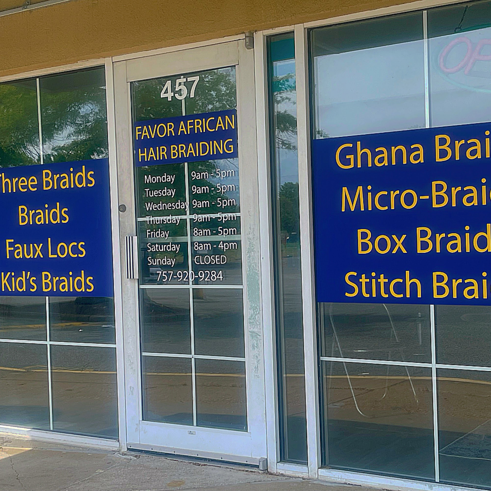 FAVOR AFRICAN HAIR BRAIDING 457 Oriana Rd, Newport News Virginia 23608