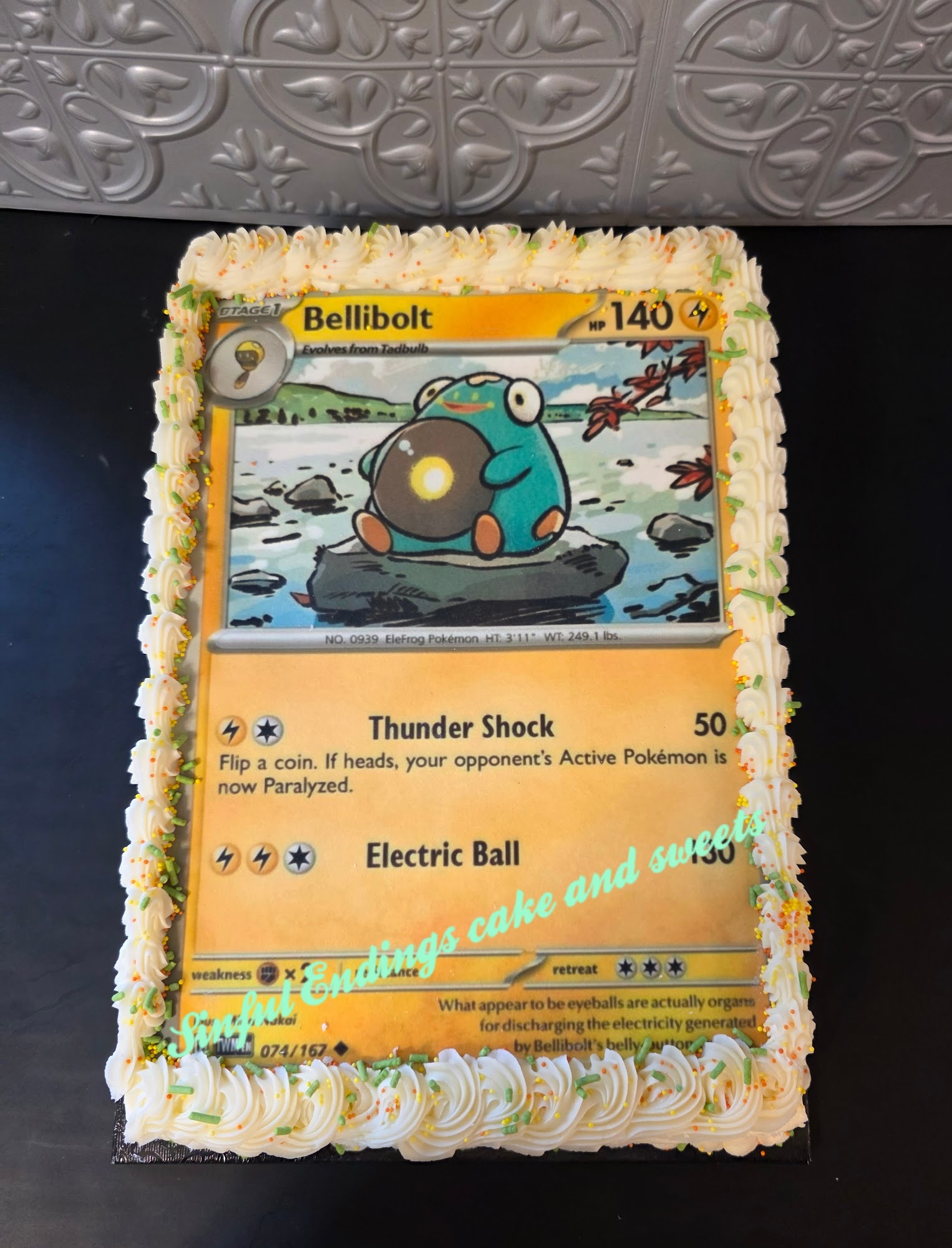 Sinful Endings Cakes & Sweets Menu