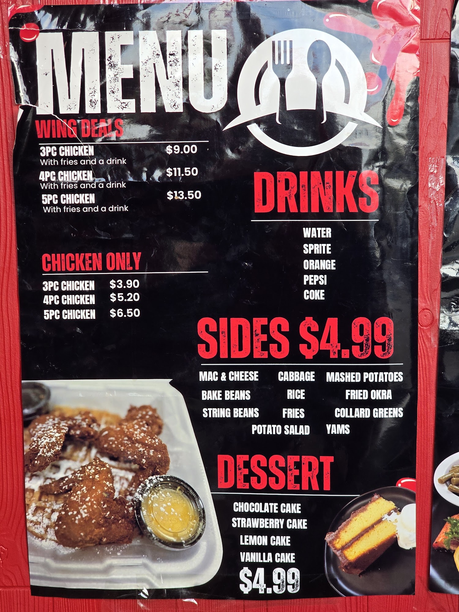 Supreme Soul Food Menu